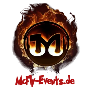 Logo von McFLY Events, Spezialisten für DJ-Vermittlung und exklusive Swinger-Partys