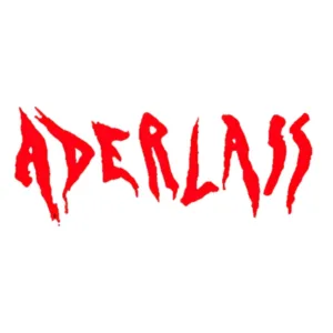 Logo von Aderlass, führender Anbieter von Gothic- und Alternativmode