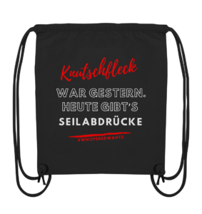 #WhisperedWants Organic Gym-Bag mit dem Motto "Seilabdrücke, nicht Knutschflecke