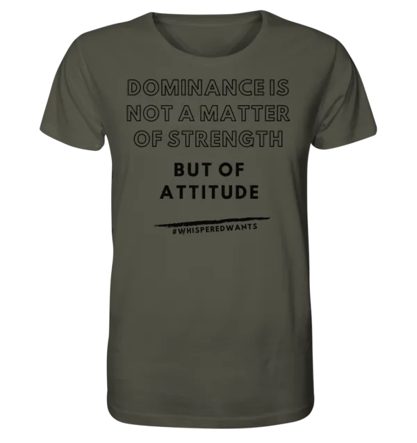 DOMINANCE IS ATTITUDE - Organic Cotton Shirt | #WhisperedWants | 100% Organic Cotton | Sustainable & Stylish – Bild 5