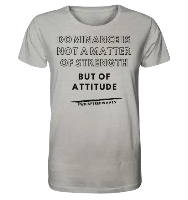 DOMINANCE IS ATTITUDE - Organic Cotton Shirt | #WhisperedWants | 100% Organic Cotton | Sustainable & Stylish – Bild 4