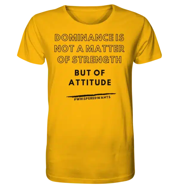 DOMINANCE IS ATTITUDE - Organic Cotton Shirt | #WhisperedWants | 100% Organic Cotton | Sustainable & Stylish – Bild 9